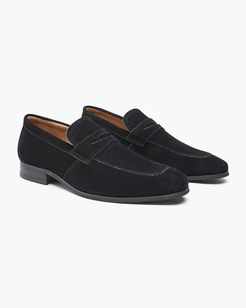 Old Money Wildleder Penny Loafers – Klassische Eleganz